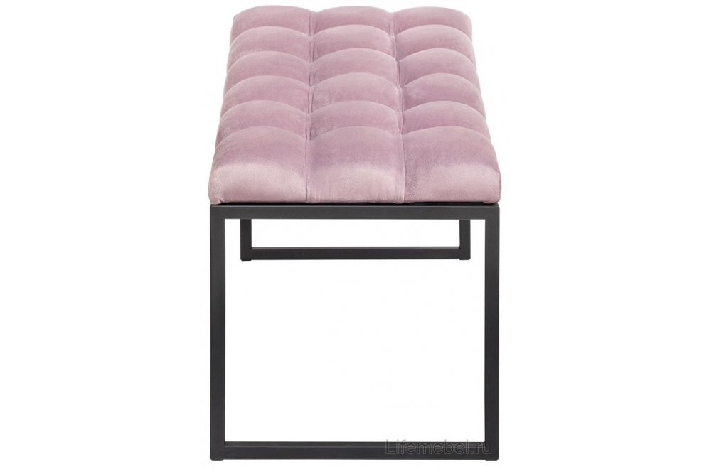 Банкетка Alba Mini черный / dusty pink