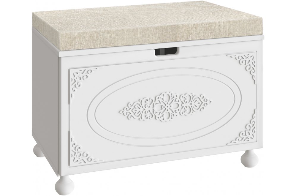 Банкетка Ассоль АС-70 белое дерево