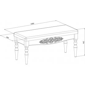 Банкетка Ассоль АС-34 плюс