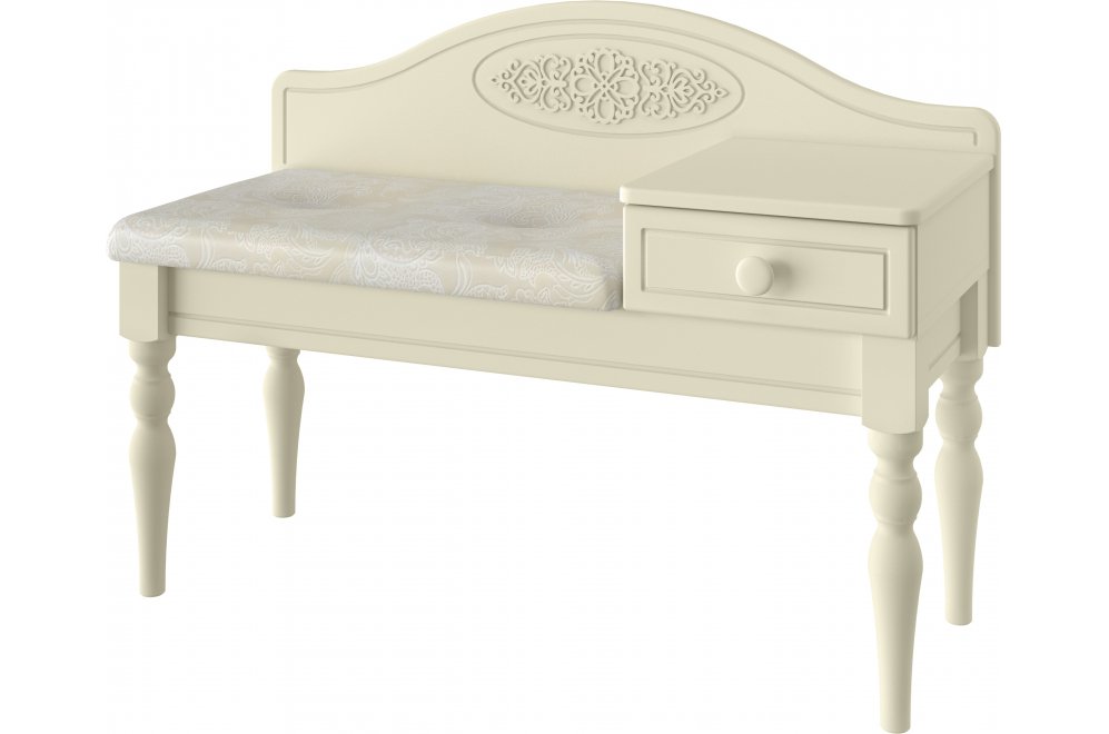 Банкетка Ассоль плюс АС-41 правая ваниль