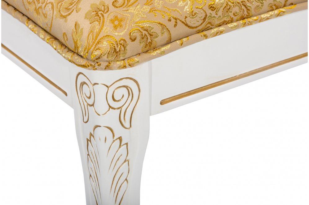 Банкетка Валентино патина золото 304 / бежевый