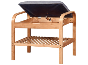 Банкетка ST-12 натуральный / серый