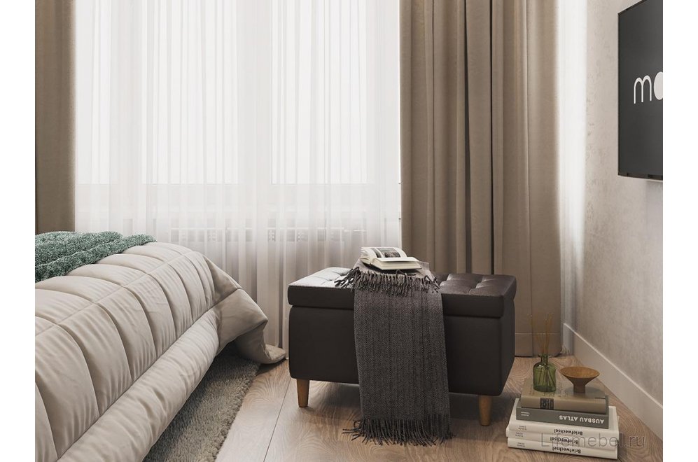 Пуф Чарли шоколад экокожа