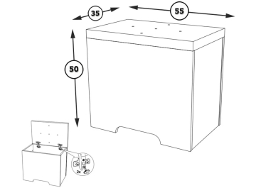 Банкетка Ливерпуль 14.02 белый / ясень ваниль НМ-1012-100 пвх / эко 100 к/з гранд белый
