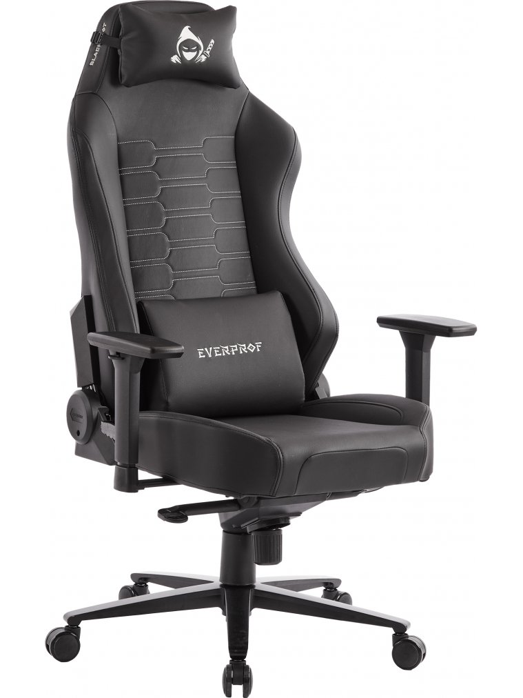 Геймерское кресло Everprof Blackshot экокожа черный