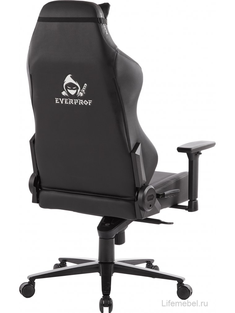 Геймерское кресло Everprof Blackshot экокожа черный