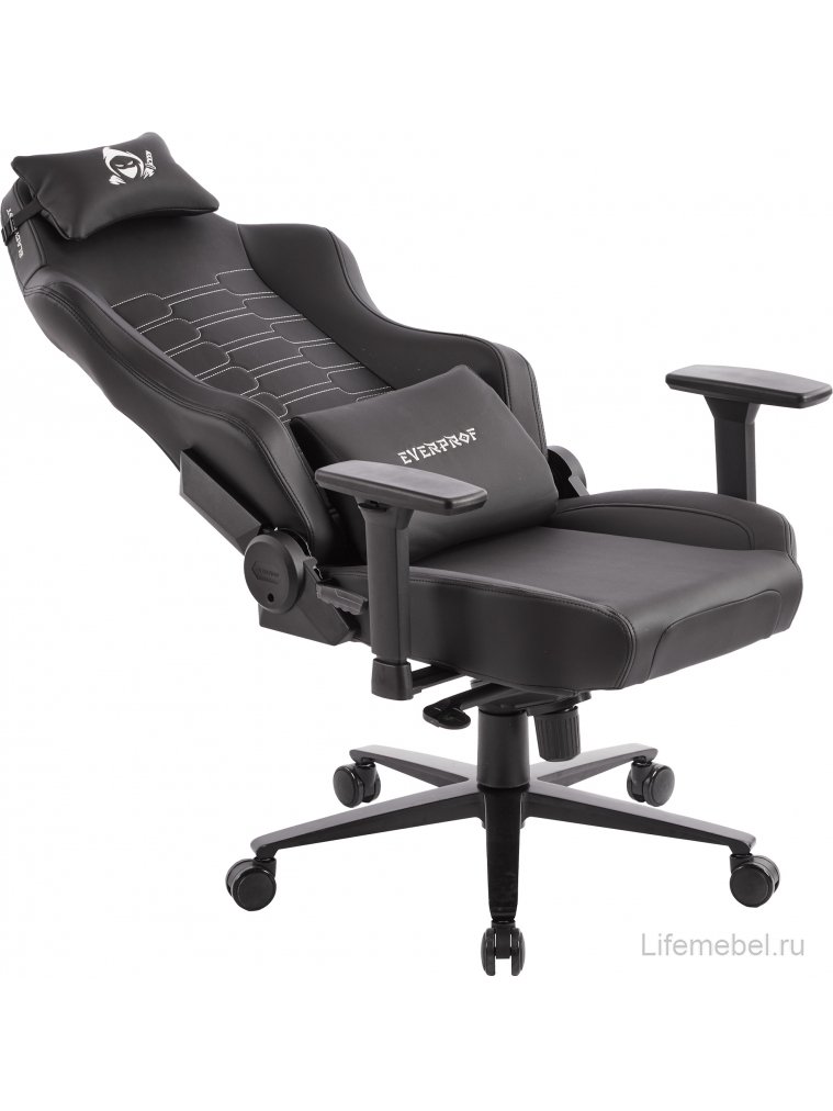Геймерское кресло Everprof Blackshot экокожа черный