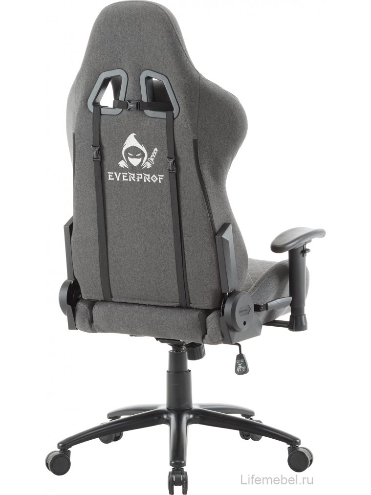 Геймерское кресло Everprof Ghost ткань серый