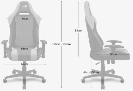 Компьютерное кресло Aerocool Baron burgundy red