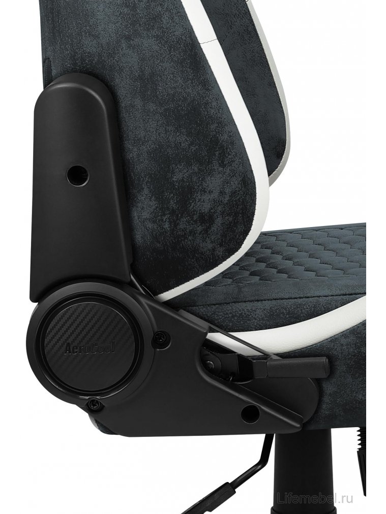 Компьютерное кресло Aerocool crown aerosuede steel blue