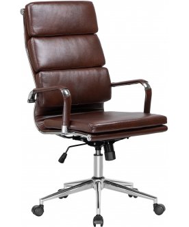 Офисное кресло Arnold коричневое / хром