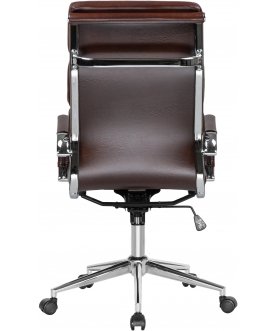 Офисное кресло Arnold коричневое / хром