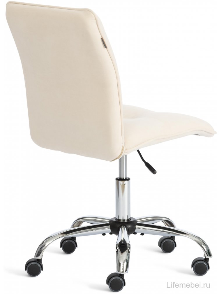 Компьютерное кресло Azura флок молочный 4