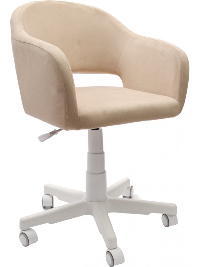 Компьютерное кресло Бабби белый / бежевый