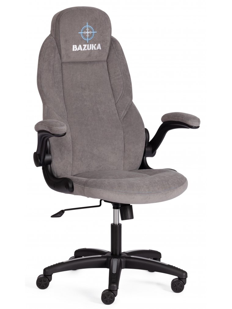 Компьютерное кресло Bazuka флок серый 29