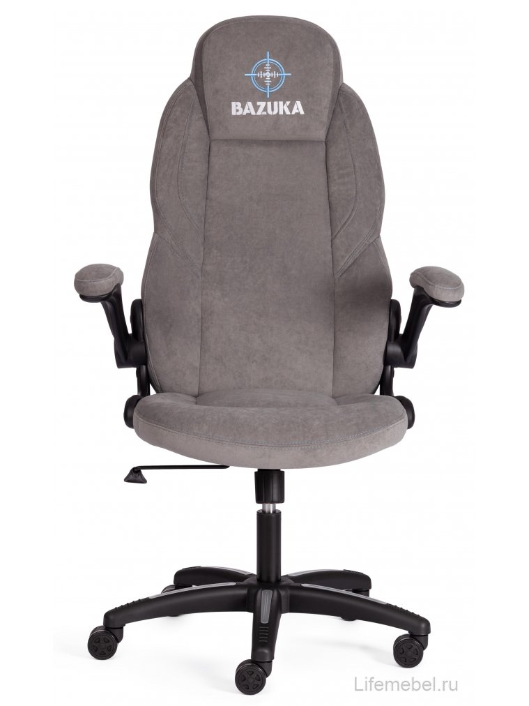 Компьютерное кресло Bazuka флок серый 29