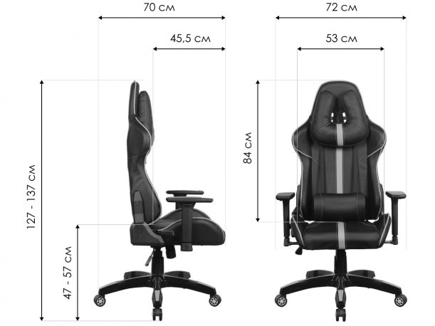 Компьютерное кресло Brabix GT Carbon GM-120 черное / красное
