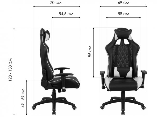 Компьютерное кресло Brabix GT Master GM-110 черное / голубое