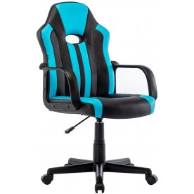 Компьютерное кресло Brabix Stripe GM-202 черный / голубой