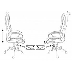 Компьютерное кресло Бюрократ Aura
