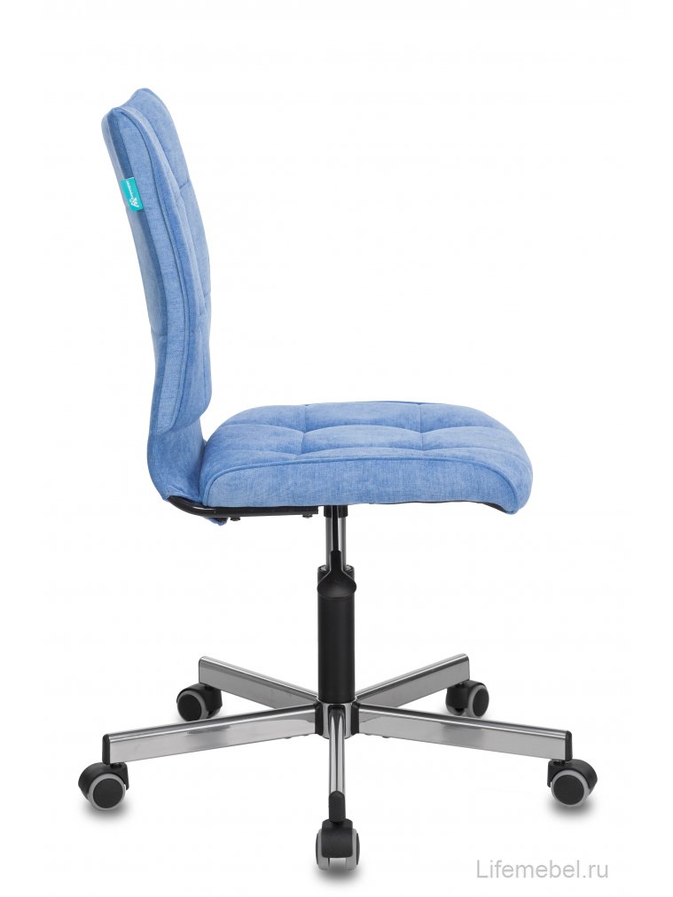 Компьютерное кресло Бюрократ CH-330M/velv86 голубой velvet 86 / крестовина металл
