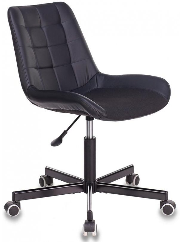Компьютерное кресло Бюрократ CH-350M black без подлокотников черное