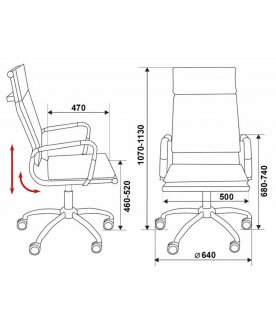 Компьютерное кресло Бюрократ CH-993