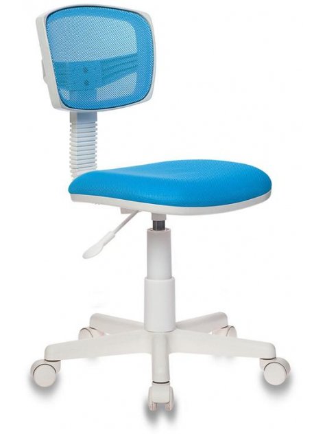 Компьютерное кресло Бюрократ CH-W299/LB/TW-55 голубое tw-31 / tw-55 / пластик белый