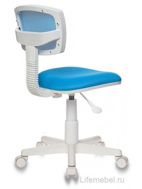 Компьютерное кресло Бюрократ CH-W299/LB/TW-55 голубое tw-31 / tw-55 / пластик белый