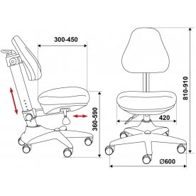 Компьютерное кресло Бюрократ KD-2