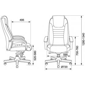 Компьютерное кресло Бюрократ T-9923/walnut/ivory