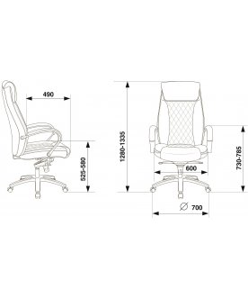 Компьютерное кресло Бюрократ T-9924SL