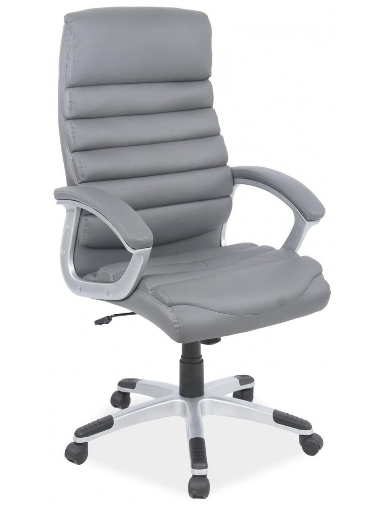 Компьютерное кресло Q-087 экокожа серый
