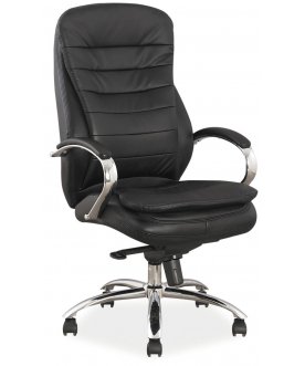 Компьютерное кресло Q-154 черный / кожа
