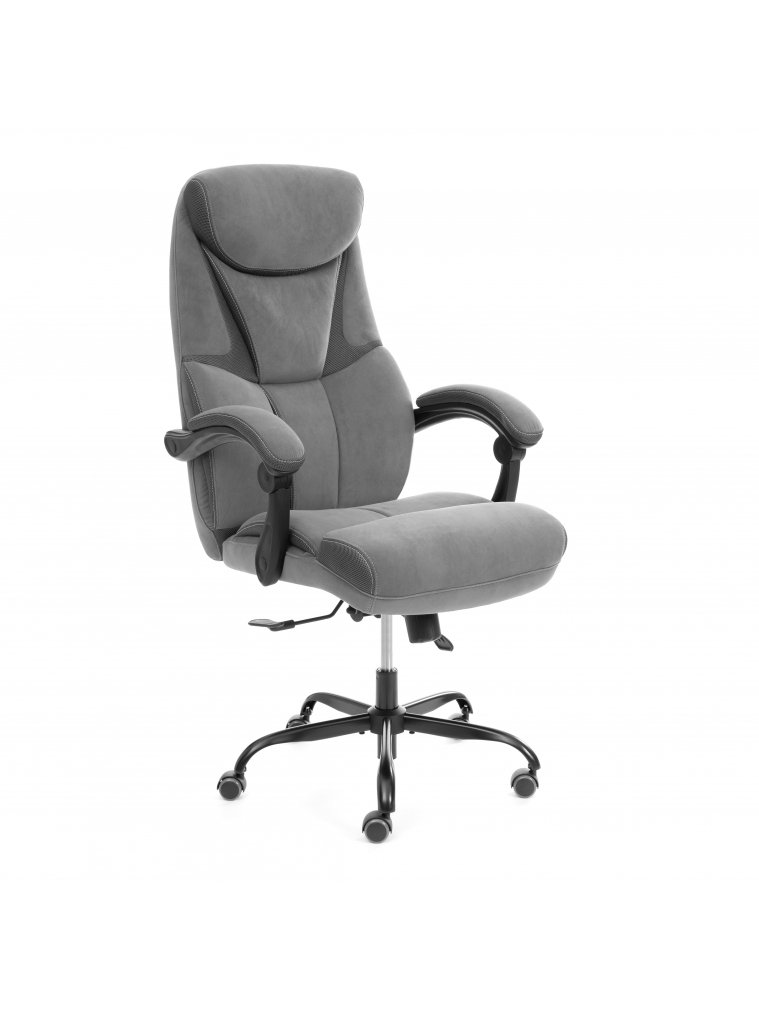 Компьютерное кресло Cambridge metalBL серый велюр