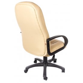 Компьютерное кресло CH767 бежевое из экокожи