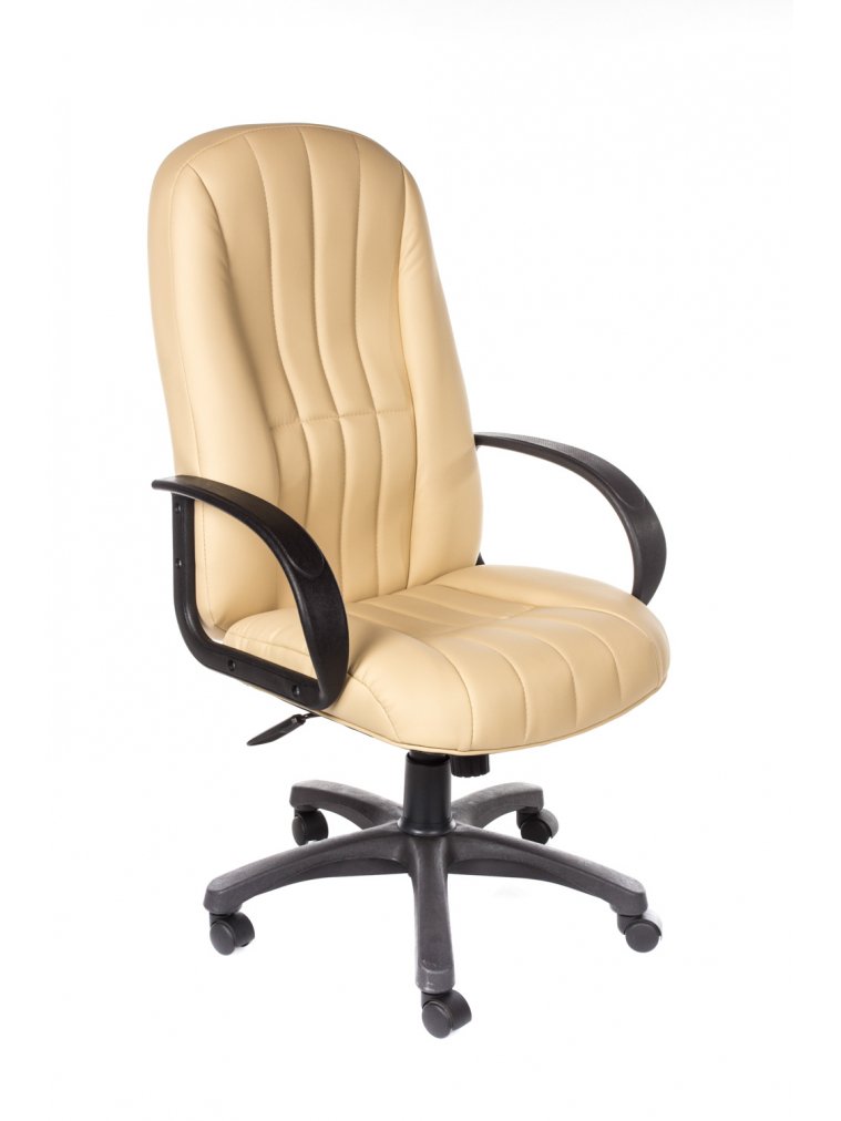 Компьютерное кресло CH767 бежевое из экокожи
