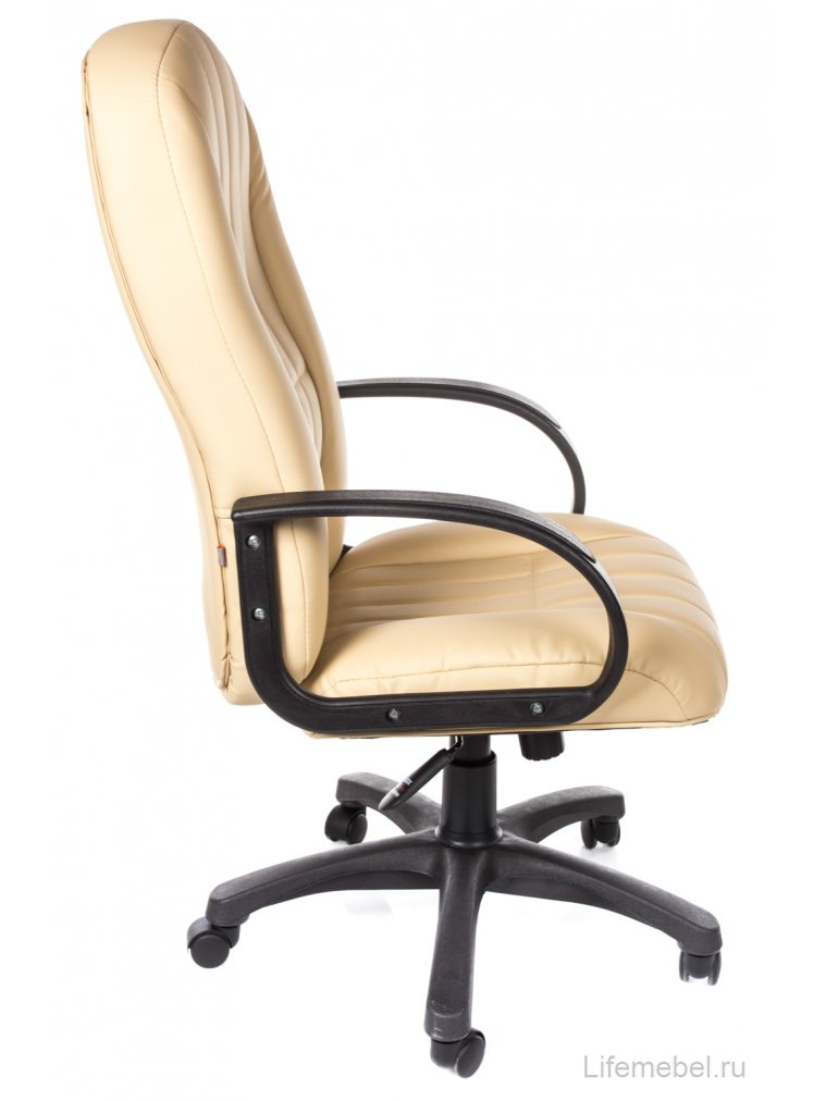 Компьютерное кресло CH767 бежевое из экокожи