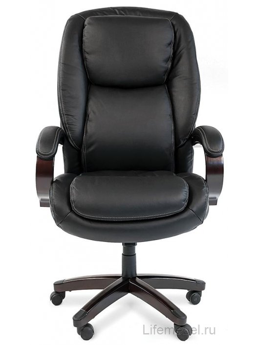 Компьютерное кресло Chairman 408 кожа черная