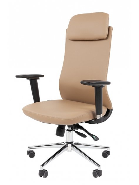 Компьютерное кресло Chairman 500LUX экокожа бежевый