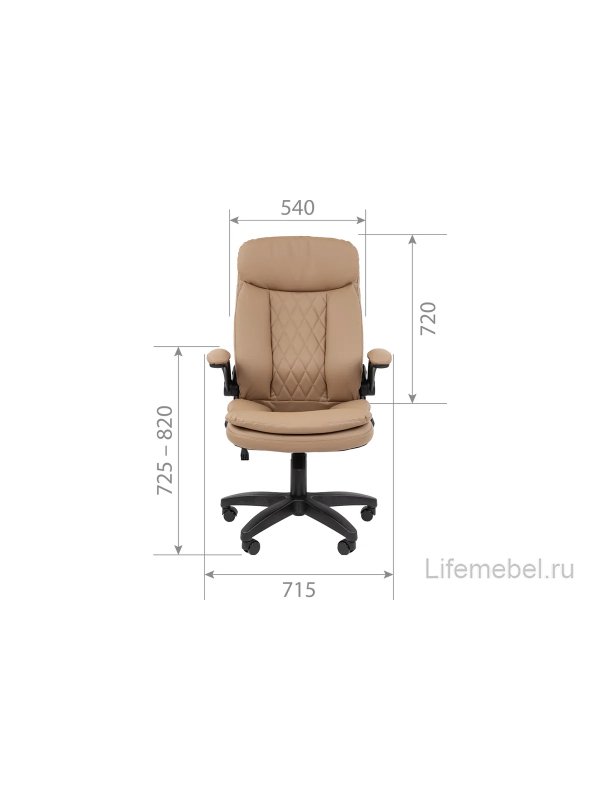 Компьютерное кресло Chairman 533 экокожа серый