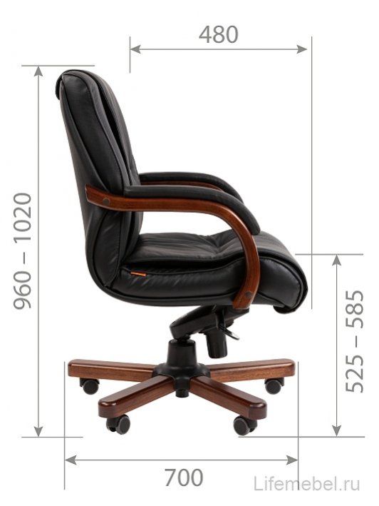 Компьютерное кресло Chairman 653M экокожа черный