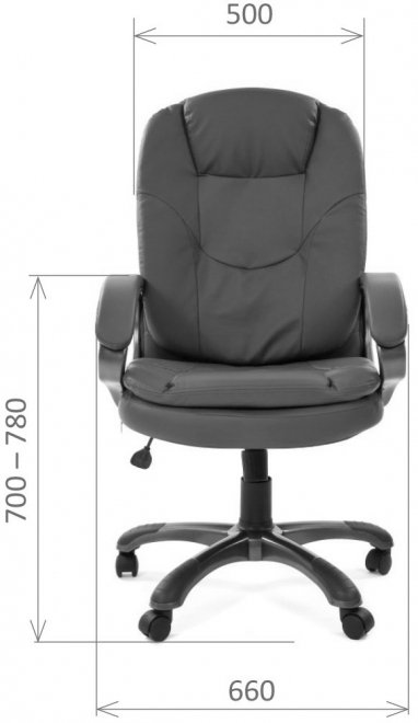 Компьютерное кресло Chairman 668 экопремиум серое