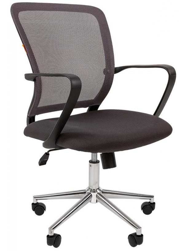 Компьютерное кресло Chairman 698 tw-04 серое / хром