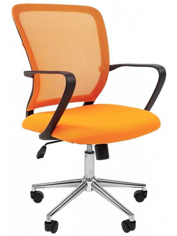 Компьютерное кресло Chairman 698 tw-66 оранжевое / хром