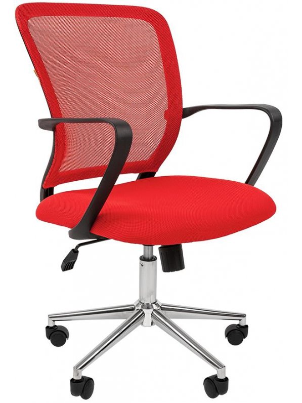 Компьютерное кресло Chairman 698 tw-69 красное / хром