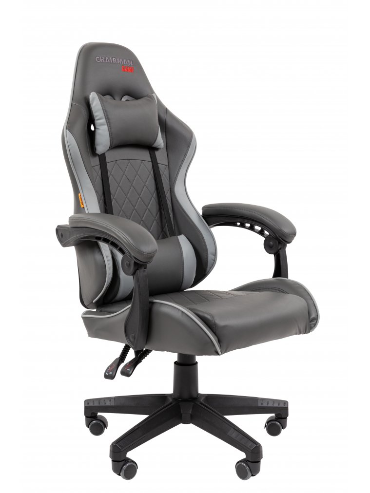Компьютерное кресло Chairman CH28 экокожа черно-серый