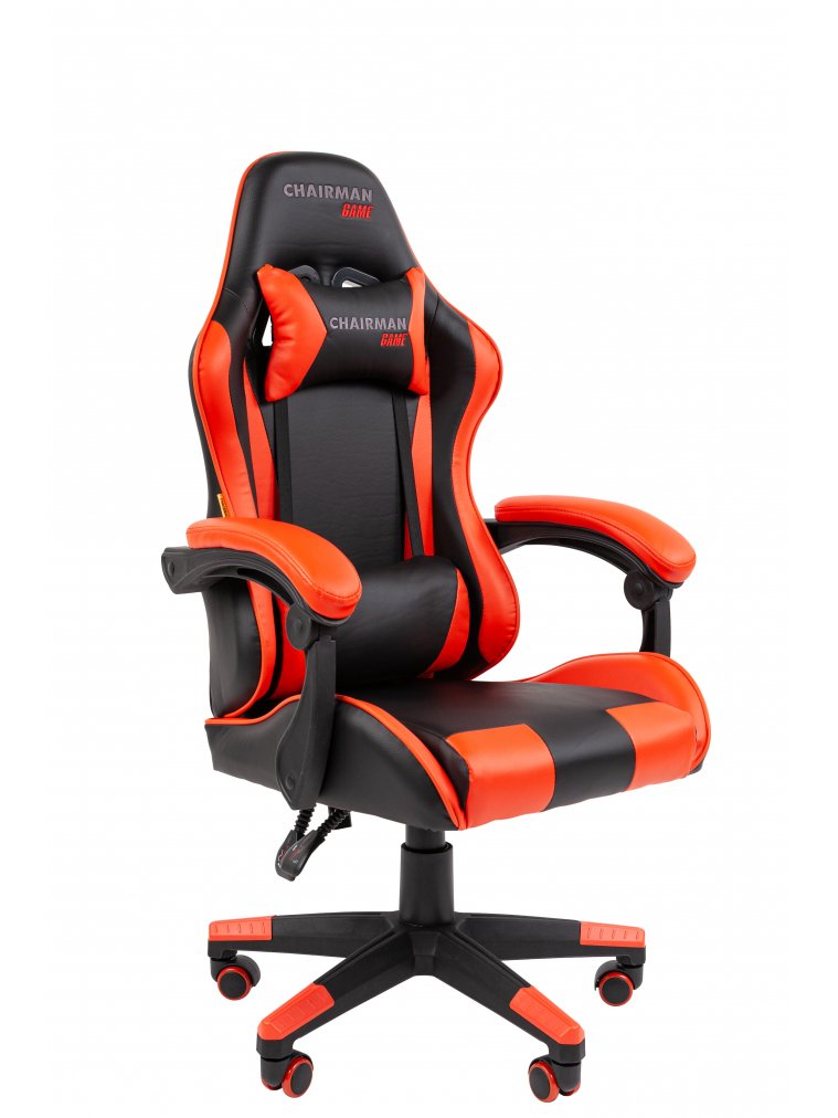Компьютерное кресло Chairman CH29 экокожа черно-красный