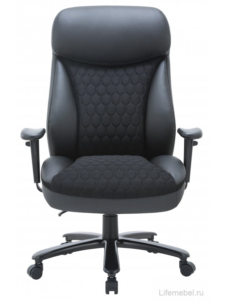 Компьютерное кресло Chairman CH414 экокожа / ткань черный