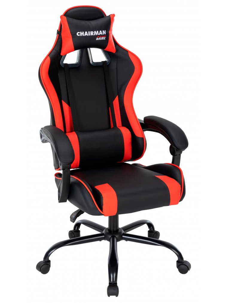 Компьютерное кресло Chairman CH41 экокожа черно-красный